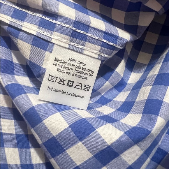 NEW Janie And Jack Boys Cornflower Blue Gingham Short Sleeve Shirt 2T - Picture 5 of 5